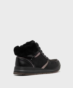 Baskets montantes fourrées à lacets et zips femme vue4 - VALENTINA BALDA - GEMO