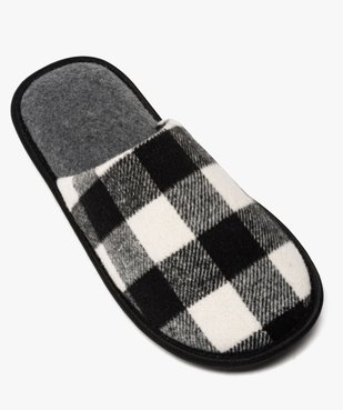 Chaussons homme mules en tissu à carreaux vue5 - GEMO(HOMWR HOM) - GEMO