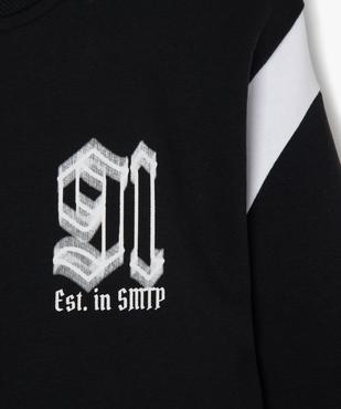 Sweat boutonné bicolore avec intérieur molletonné garçon vue3 - GEMO (JUNIOR) - GEMO