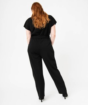 Combinaison pantalon à manches courtes femme grande taille vue4 - GEMO (G TAILLE) - GEMO