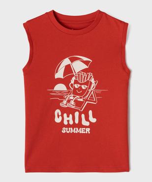 Débardeur avec motif estival garçon vue1 - GEMO 4G GARCON - GEMO