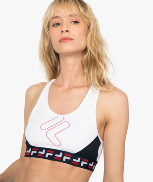 Brassière femme avec dos nageur perforé - Fila vue2 - FILA - GEMO