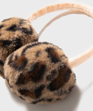 Cache-oreilles en fourrure imitation léopard fille vue2 - GEMO (ACCESS) - GEMO