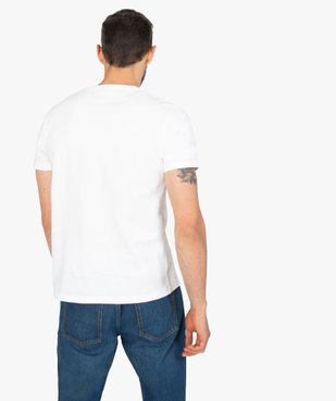 Tee-shirt homme 100% coton biologique en maille texturée vue3 - GEMO (HOMME) - GEMO