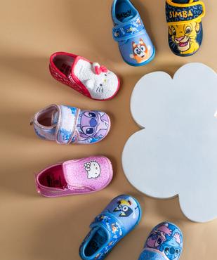 Chaussons botillons en velours bébé fille - Hello Kitty vue6 - HELLO KITTY - GEMO