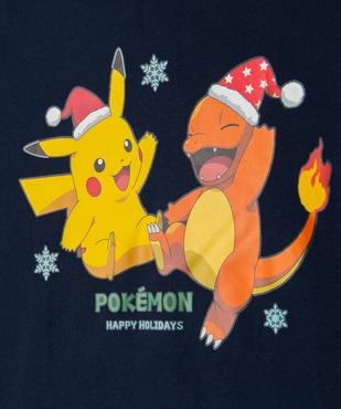 Tee-shirt manches longues spécial Noël garçon - Pokemon vue3 - POKEMON - GEMO