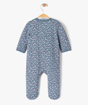 Pyjama bébé fille en jersey terrazzo ouverture devant  vue3 - GEMO(BB COUCHE) - GEMO