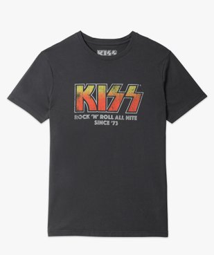 Tee-shirt homme avec inscription rock - Kiss vue4 - KISS - GEMO