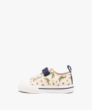 Baskets bébé garçon en toile imprimée crocodile vue3 - GEMO 4G BEBE - GEMO