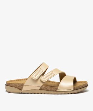 Mules confort unies à brides scratch femme vue1 - G'FLEX - GEMO