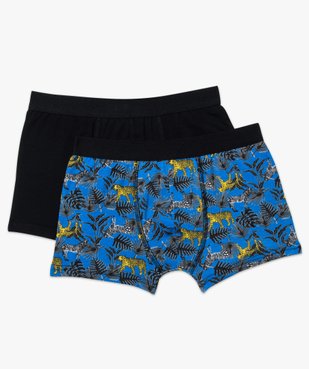 Lot de 2 boxers uni et imprimé savane vue1 - GEMO (JUNIOR) - GEMO