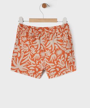 Short en coton stretch imprimé à taille élastiqué bébé garçon vue3 - GEMO(BEBE DEBT) - GEMO