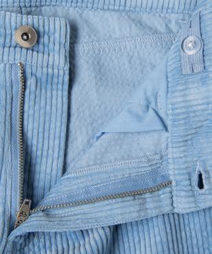 Pantalon staight en velours côtelée à taille réglable fille vue2 - GEMO (JUNIOR) - GEMO