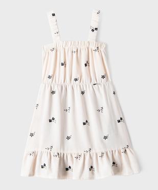 Robe à bretelles à motifs brodés fille vue1 - GEMO (ENFANT) - GEMO