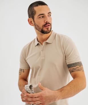 Polo manches courtes en coton homme vue1 - GEMO 4G HOMME - GEMO