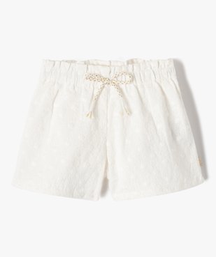 Short bébé fille en dentelle anglaise - LuluCastagnette vue1 - LULUCASTAGNETTE - GEMO