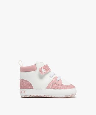 Chaussons de naissance baskets bébé fille - LuluCastagnette vue1 - LULU G4G - GEMO