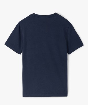 Tee-shirt à manches courtes uni garçon vue3 - GEMO 4G GARCON - GEMO