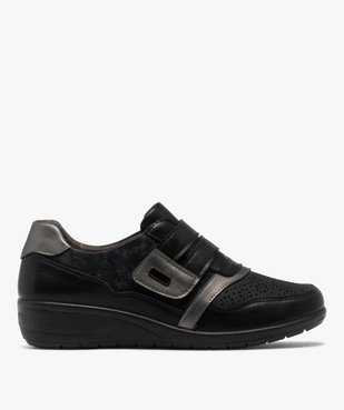 Derbies confort look sport à bride scratch femme vue2 - G'FLEX - GEMO