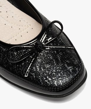 Ballerines femme à détails vernis et semelle intérieure cuir vue6 - GEMO(URBAIN) - GEMO