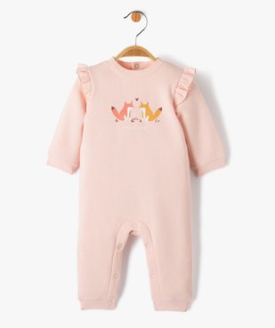 Combinaison longue imprimée en molleton bébé vue1 - GEMO(BB COUCHE) - GEMO