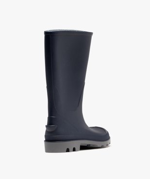 Bottes de pluie femme unies à semelle crantée vue10 - FOLLOW ME - GEMO