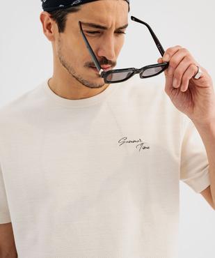 Tee-shirt manches courtes en jersey fantaisie homme vue6 - GEMO (HOMME) - GEMO