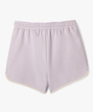 Short de sport avec taille élastique fille - Camps United vue3 - CAMPS GEMO FOR GOOD - GEMO
