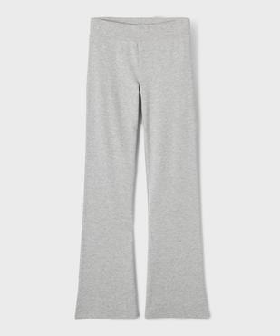 Jogging en maille extensible chinée coupe flare fille vue1 - GEMO 4G FILLE - GEMO