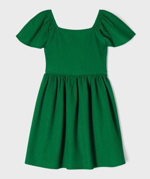 Robe en maille texturée à col modulable fille vue2 - GEMO 4G FILLE - GEMO