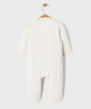 Pyjama en molleton avec motif zèbre bébé vue3 - GEMO 4G BEBE - GEMO
