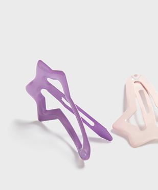 Barrettes cheveux clic-clac étoiles fille (lot de 4) vue3 - GEMO (ACCESS) - GEMO