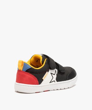 Tennis garçon multicolores à double scratch vue4 - GEMO (ENFANT) - GEMO