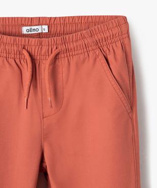 Pantalon jogger en toile garçon vue2 - GEMO (ENFANT) - GEMO