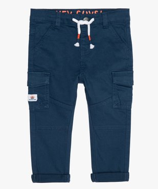Pantalon bébé garçon multi-poches en toile vue1 - GEMO(BEBE DEBT) - GEMO