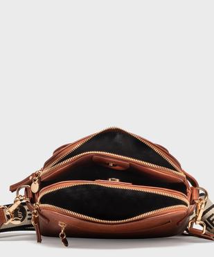 Sac en matière grainée avec deux bandoulières amovibles femme - LuluCastagnette vue4 - LULU CASTAGNETT - GEMO