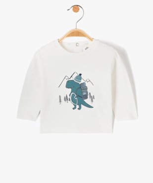 Tee-shirt bébé garçon à manches longues avec motif vue1 - GEMO(BEBE DEBT) - GEMO