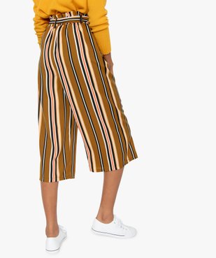 Pantacourt femme large vue3 - GEMO(FEMME PAP) - GEMO