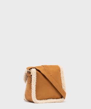 Sac besace à rabat et fourrure imitation fille vue2 - GEMO (ACCESS) - GEMO