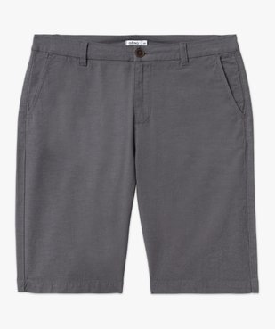 Bermuda chino en twill de coton stretch homme vue4 - GEMO 4G HOMME - GEMO