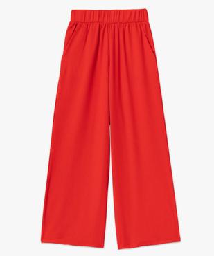 Pantacourt femme ample en maille texturée extensible vue4 - GEMO(FEMME PAP) - GEMO