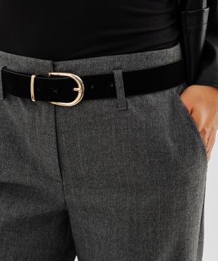 Pantalon de tailleur large et fluide avec ceinture femme vue2 - GEMO(FEMME PAP) - GEMO