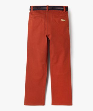 Pantalon en toile avec ceinture garçon - LuluCastagnette vue4 - LULUCASTAGNETTE - GEMO