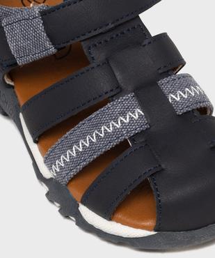 Sandales à brides bi-matières garçon - Buggy vue6 - BUGGY - GEMO