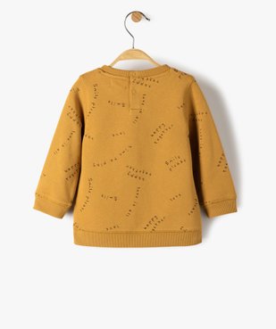 Sweat bébé mixte avec motifs et inscriptions vue3 - GEMO C4G BEBE - GEMO