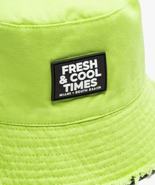 Chapeau bob réversible avec bords sans coutures garçon vue3 - GEMO (JUNIOR) - GEMO
