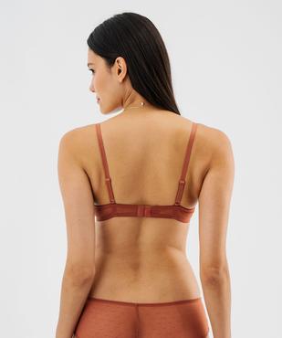 Soutien-gorge corbeille en dentelle à armatures vue3 - GEMO(HOMWR FEM) - GEMO