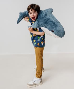 Pantalon en coton coupe jogger garçon vue6 - GEMO (ENFANT) - GEMO