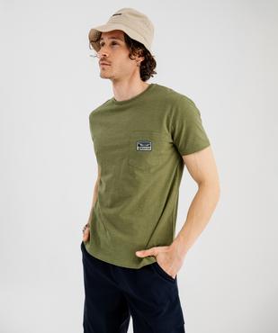 Tee-shirt manches courtes en jersey de coton flammé homme - Roadsign vue7 - ROADSIGN GEMO FOR GOOD D - GEMO