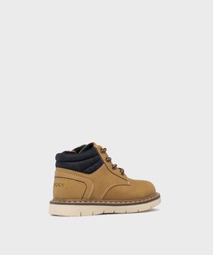 Chaussures montantes à lacets et zip bébé garçon vue4 - BUGGY - GEMO